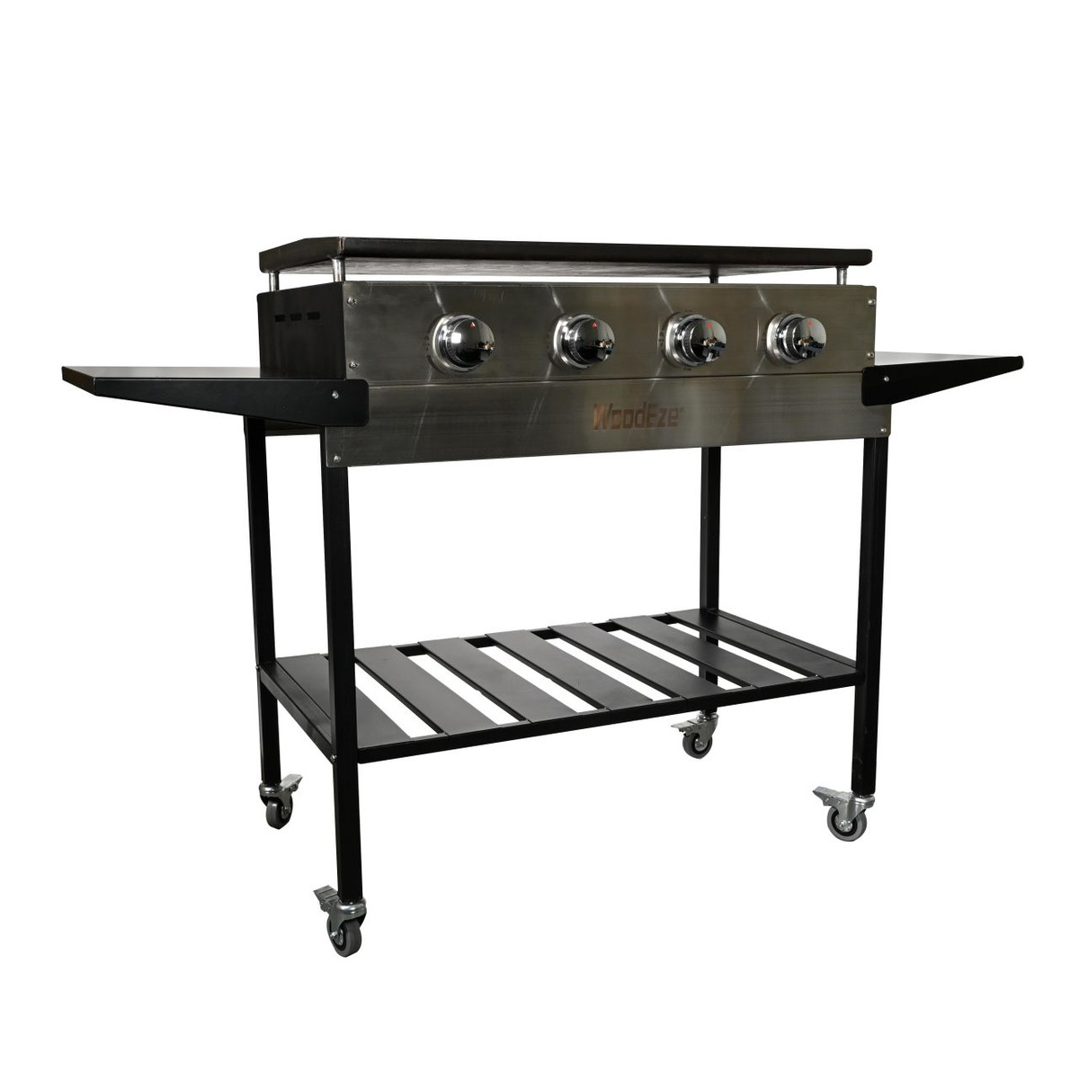 YouYeap 4 Burner Propane Gas Grill Flat Top Griddle Grill, Black 