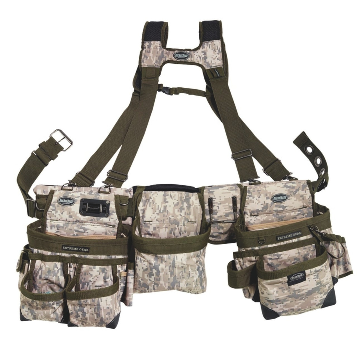 Bucket Boss 55185 Framers Rig, 3 Bag, Grey