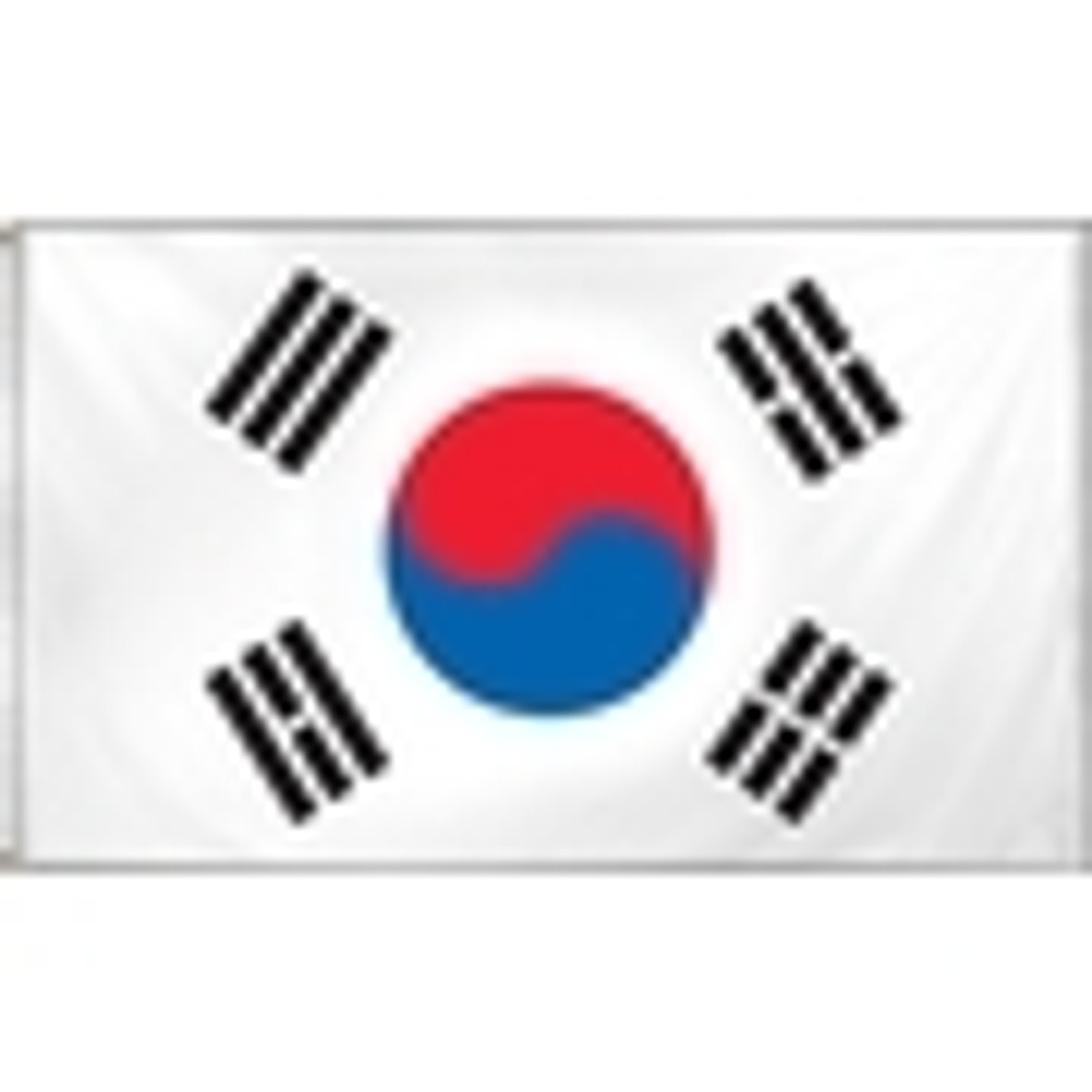 Korea - North & South Flags