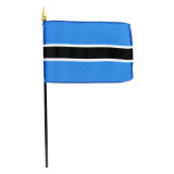 4-In. x 6-In. Botswana Stick Flag