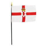 4-In. x 6-In. Northern Ireland Stick Flag