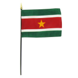 4-In. x 6-In. Suriname Stick Flag