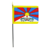 4-In. x 6-In. Tibet Stick Flag