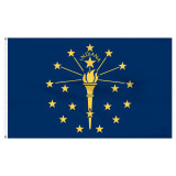Indiana Flag 5 x 8 Feet Nylon