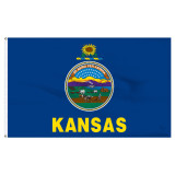 Kansas Flag 5 x 8 Feet Nylon