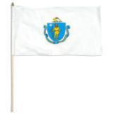 Massachusetts flag 12 x 18 inch