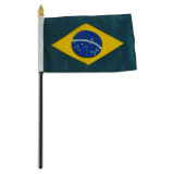 Brazil flag 4 x 6 inch