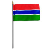 Gambia flag 4 x 6 inch