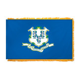 Super Tough Connecticut Indoor Flag 3' x 5'  Nylon