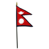 Nepal 4in x 6in Flag