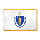 Super Tough Indoor Massachusetts Nylon Flag 3ft x 5ft