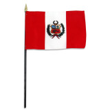 Peru flag 4 x 6 inch