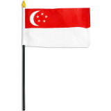 Singapore flag 4 x 6 inch