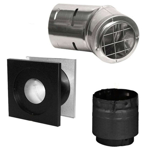 DuraVent Complete 3 Inch Pellet Stove Horizontal Pipe Kit