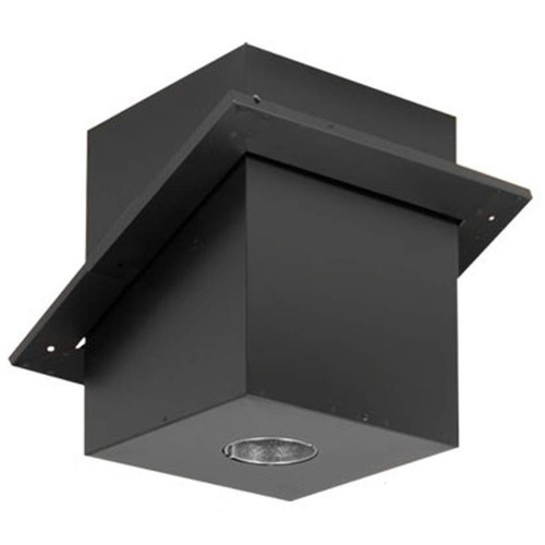 DuraVent Cathedral Ceiling With Black Double Wall Pipe Wood Stove Chimney  Kit