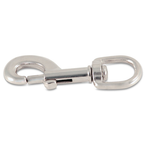 Heavy - Duty Nickel - Plated 3-1/2 Double Ended Swivel Snap Hook