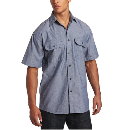 Key Chambray Short Sleeve Western Shirt