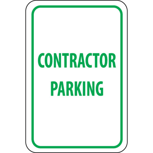 Contractor Parking, 18x12, .063 Aluminum Sign - eBay Contractor Parking, 18x12, .063 Aluminum Sign - eBay