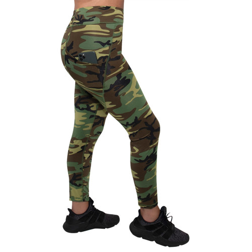 Rothco Women's Camo Performance Leggings, Large 