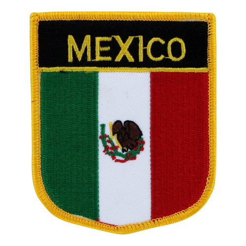 Embroidered Mexican Flag Patch