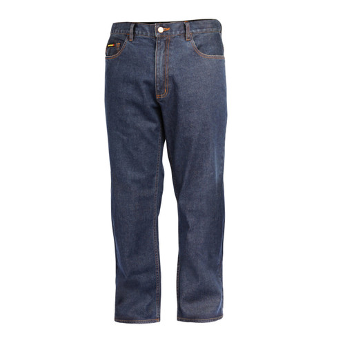 Men's Dark Blue Relaxed Fit Stretch Jeans