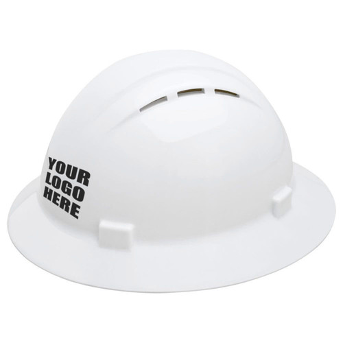 Custom ERB Americana Vented Cap Style Hard Hat 4-Point Mega