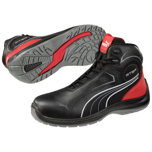 Puma Safety Men's Moto Touring Mid & White Composite Shoes - 632615