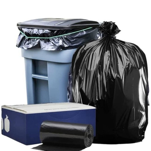 Toter 64 Gal. Trash Can Compatible Black Trash Bags