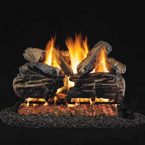 30" Peterson Real Fyre Vented Charred Split Oak Gas Logs - Logs Only