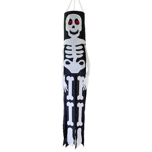 Halloween Windsock - Lil Bones Skeleton 3D - 6in x 40in