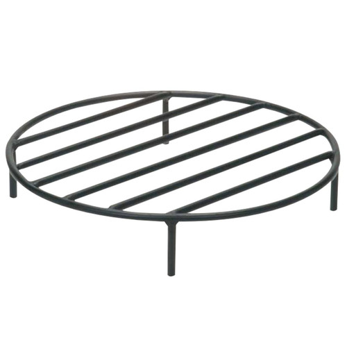 12" Black Steel Fire Pit Grate