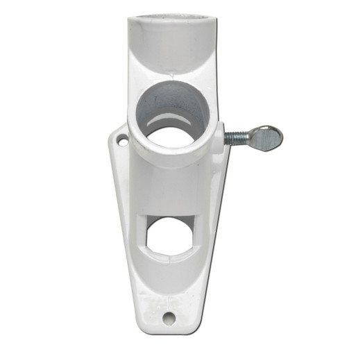 1-In. Valley Forge White Cast Aluminum Flagpole Bracket