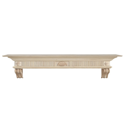 72" Devonshire Unfinished Fireplace Shelf by Pearl Mantels