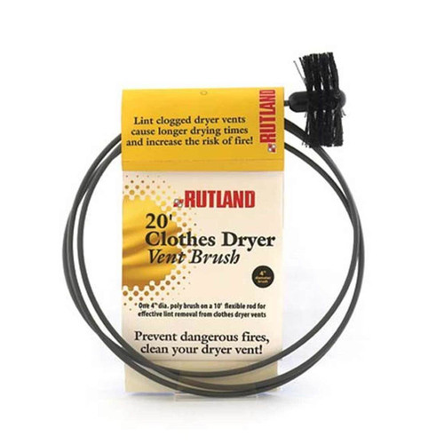 4" Pellet Stove/Dryer Vent Brush - 20' Handle