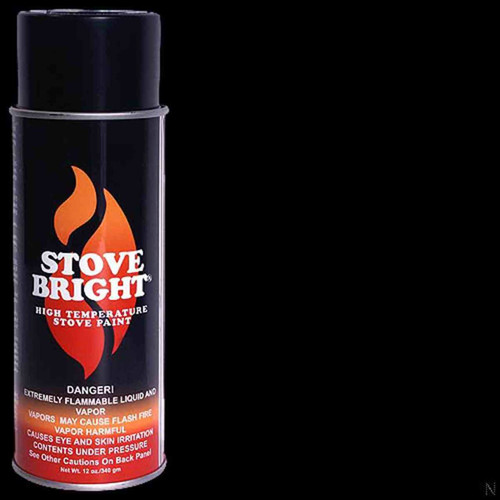 Stove Bright High Temp Paint - Flat Black Paint