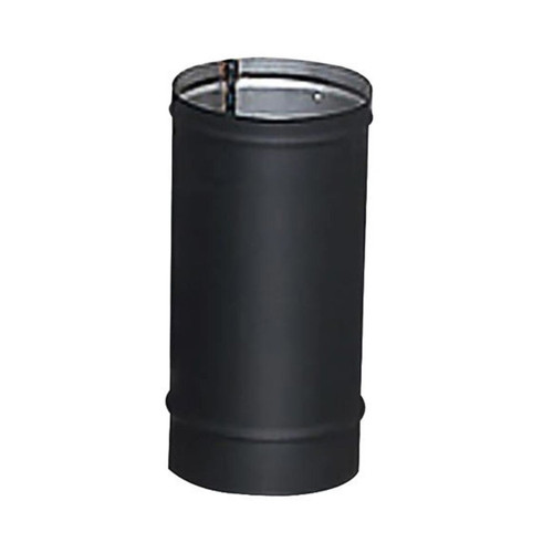 6'' x 36'' HeatFab Single Wall Black Stovepipe - 2607B