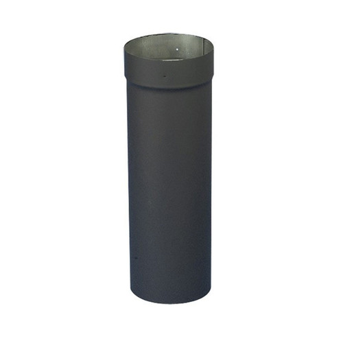 6'' x 36'' HeatFab Single Wall Black Stovepipe - 2607B