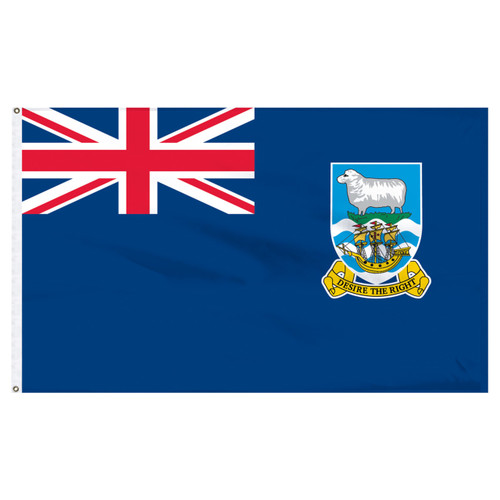 2-Ft. x 3-Ft. Falkland Islands Nylon Flag