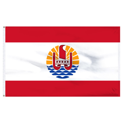 2-Ft. x 3-Ft. French Polynesia Nylon Flag