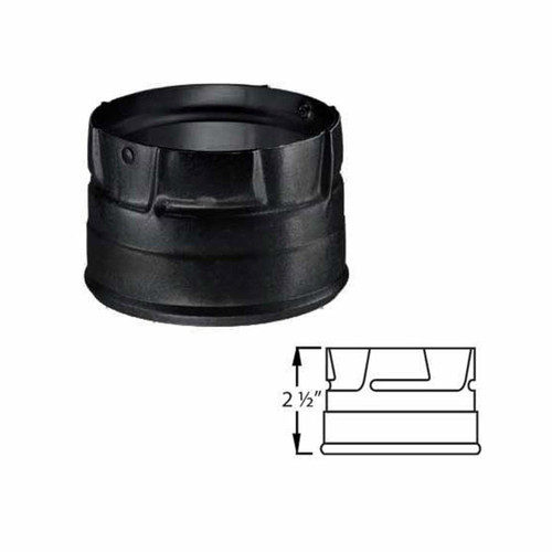 3" PelletVent Pro Black Clean-Out Tee Cap - 3PVP-COB1