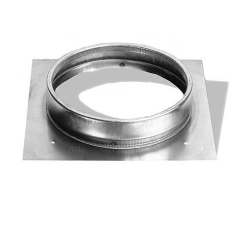 6'' DuraLiner Round Flat Stove Connector - 6DLR-FCNR