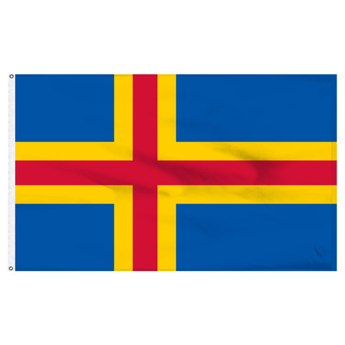 3-Ft. x 5-Ft. Aland Islands Nylon Flag