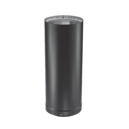 7" x 12" DVL Double-Wall Black Stove Pipe - 7DVL-12