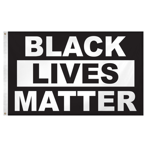Black Lives Matter Flag 3ft x 5ft Super Knit Polyester