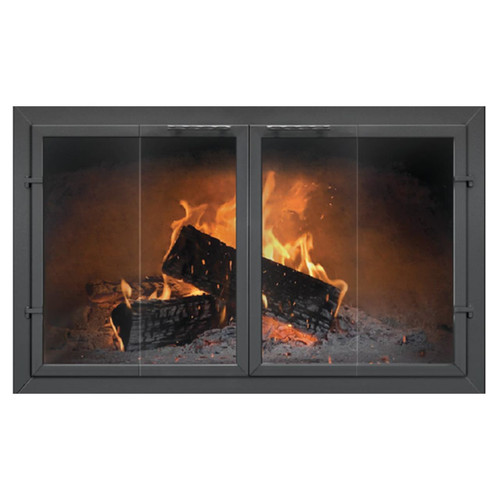 Normandy Bi-Fold Custom Masonry Fireplace Door