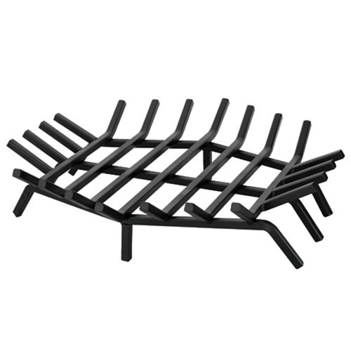 24" Hex Shape Steel Fireplace Grate