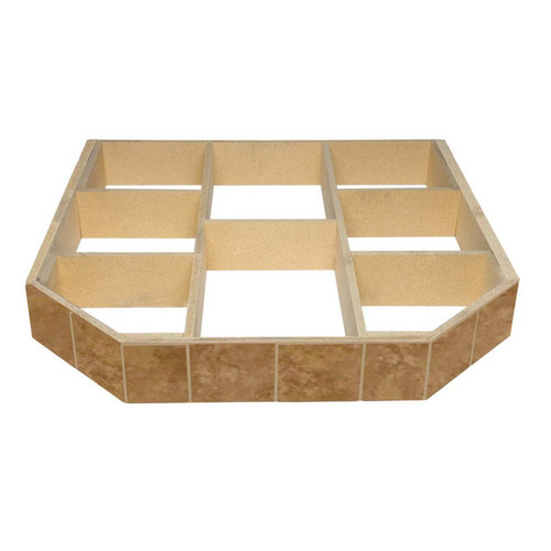 WoodEze Buttercup Brie Double Cut 48'' x 48'' Hearth Pad Riser