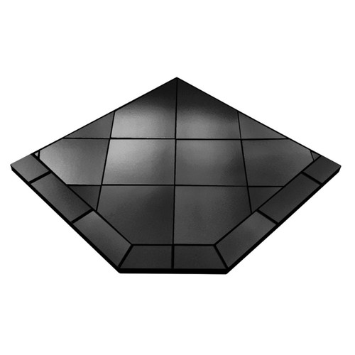 Black Knight 48" x 48" Single Cut Corner Hearth Pad