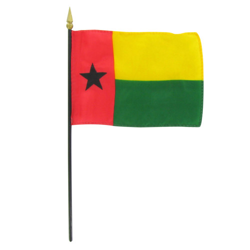 4-In. x 6-In. Guinea-Bissau Stick Flag