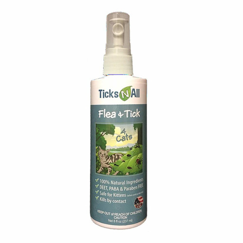 Flea & Tick Repellent for Cats- 8 oz